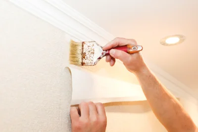 Pose de papier peint à Montaulieu — revêtements muraux et toiles de verre